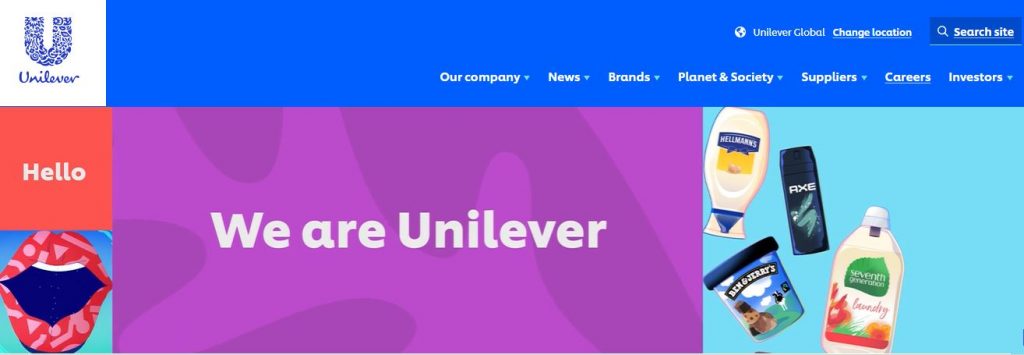 Unilever – Personal care, Household, and Food