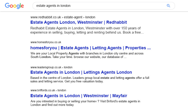 why do estate agents need SEO