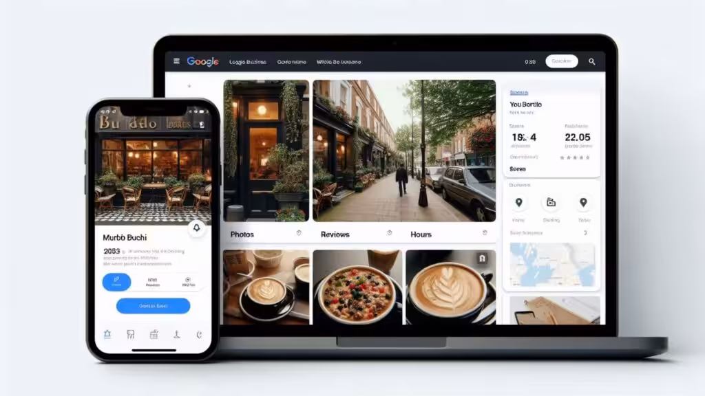 optimized Google Business Profile for a local UK cafe