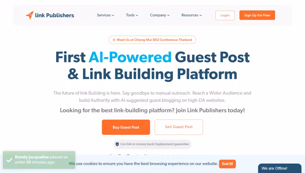 link publishers