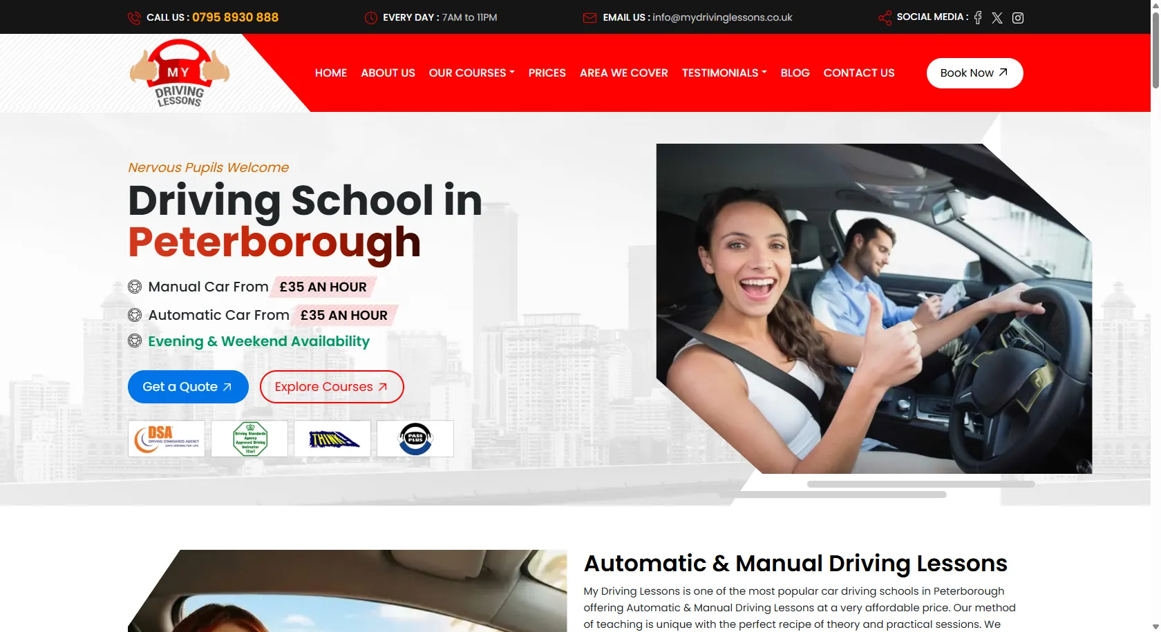Driving Lessons Peterborough